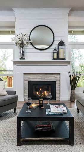 Screenshot of Living Room with Fireplace