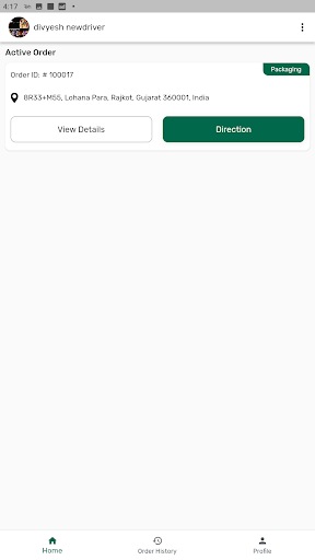 Saad al abdullah Delivery App Screen 3