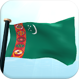 Turkmenistan Flag 3D Free icon