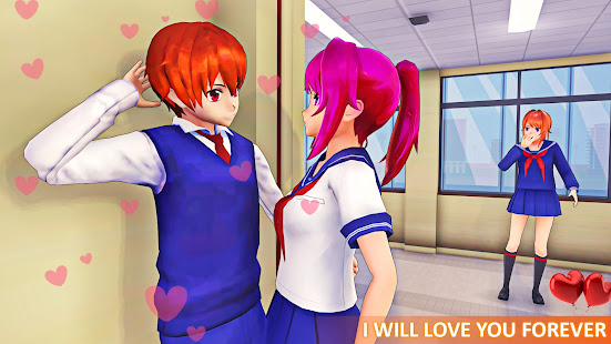 Anime Simulator Games: High School Life Games 2021 Varies with device screenshots 21