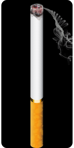 Virtual cigarette smoking prank for smokers