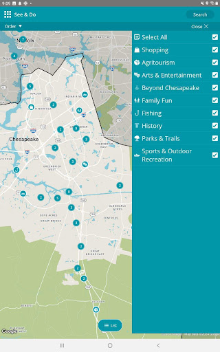 Screenshot of Visit Chesapeake VA