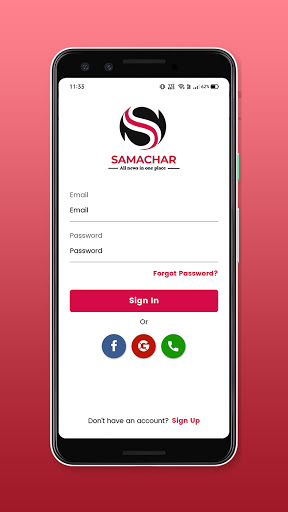 Android application Samachar App–TikTok style News screenshort