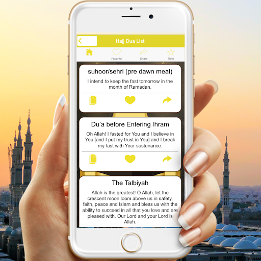 Android application Hajj Dua List screenshort