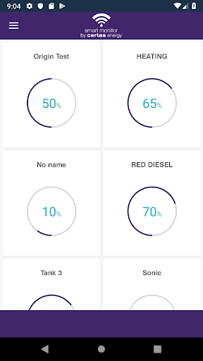 Android application Smart Monitor by Certas Energy screenshort