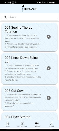 Humanus movilidad fitness Screen 3