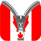 Canada Flag Zipper  LockScreen icon