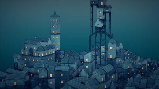 Snímek obrazovky Townscaper