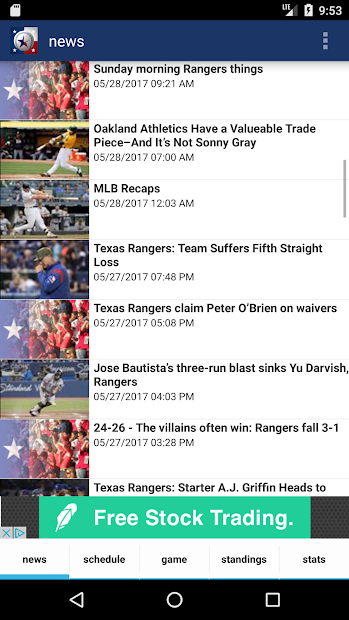 Captura de Pantalla 2 Texas Baseball - Rangers Edition android