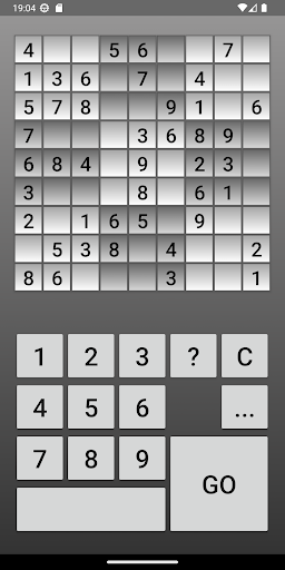 Android application Sudoku Helper screenshort