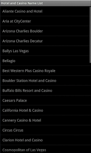 Las Vegas Casinos for Tablets Screen 3