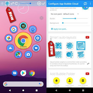 Bubble Cloud Widgets   Folders for phones/tablets