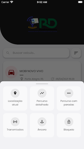RD Rastreamento Veicular Screen 2