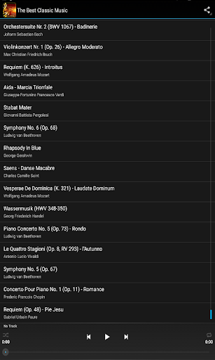 Android application The Best Classical Music screenshort