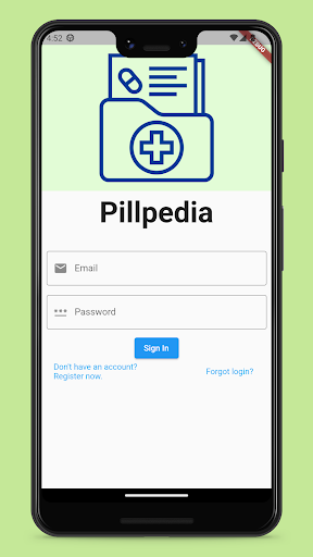 Android application Pillpedia screenshort