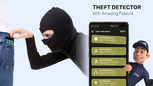 Android application Anti Theft: Phone Touch Alarm screenshort