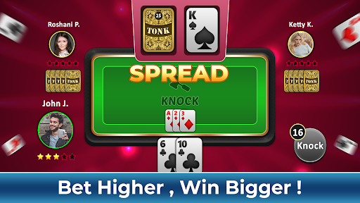 Tonk Rummy Card Game Screen 2