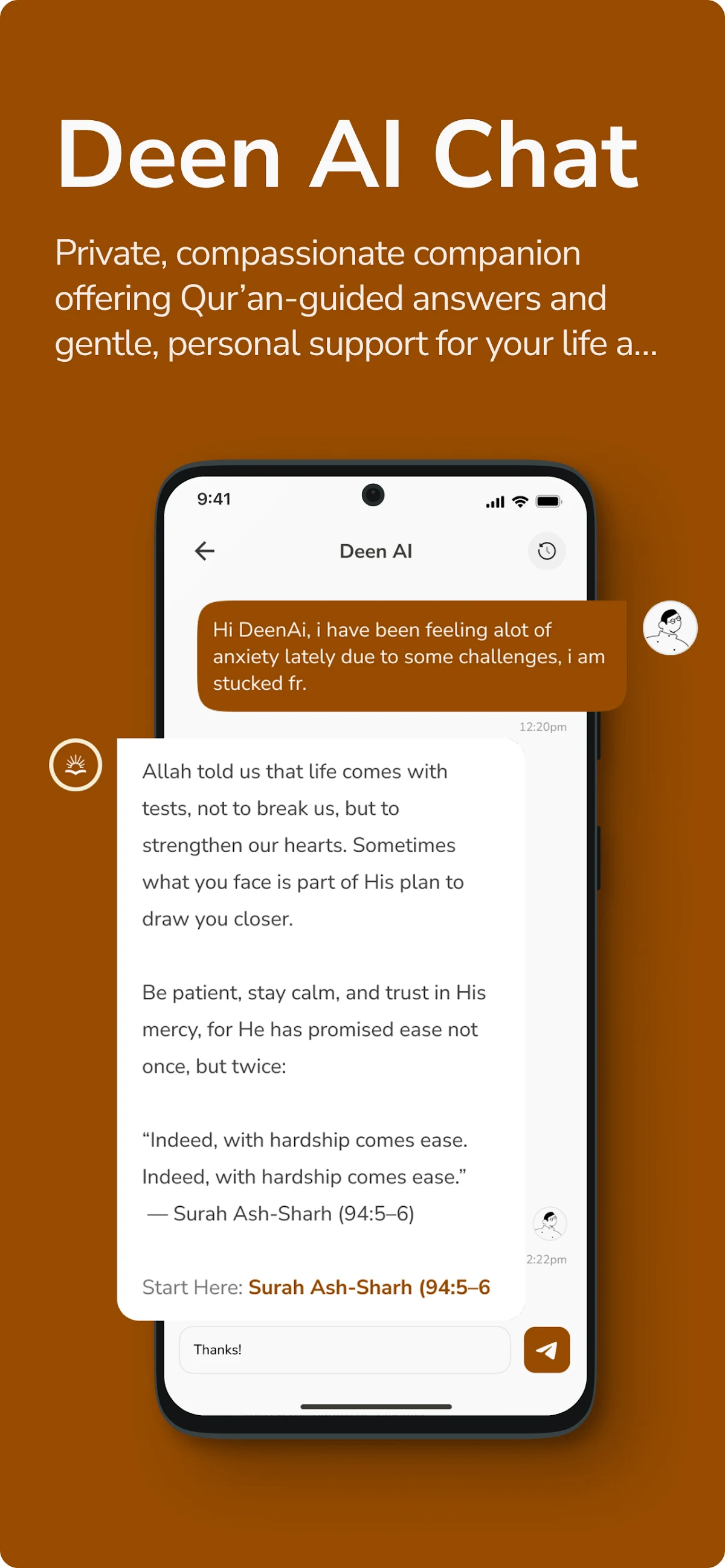 Deen AI: Adhan, AI Chat, Quran