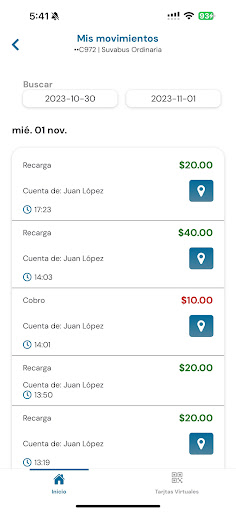 Servicio Urbano: Suvabus Screen 3