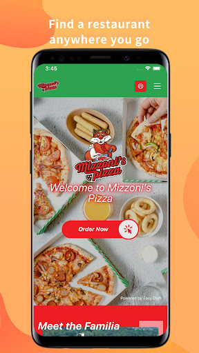 Android application Mizzoni's Pizza screenshort