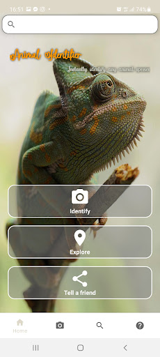Android application Animal Identifier screenshort