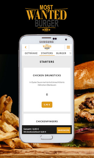 Most Wanted Burger Screen 2