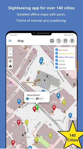 Android application Sightseeing Bremen screenshort