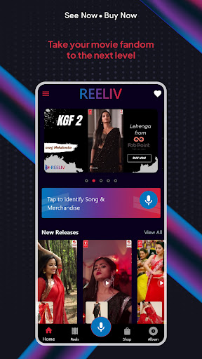 Android application REELIV screenshort
