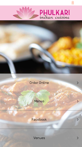 Android application Phulkari Indian Cuisine screenshort