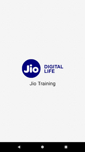 Android application Jio Training screenshort