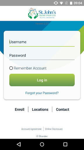 Android application Saint John's Credit Union screenshort