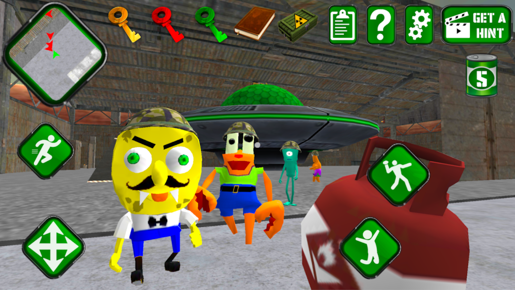 Sponge Area 51. Neighbor Alien Images 3