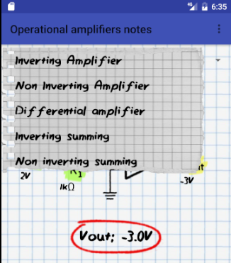 Operational amplifiers notes