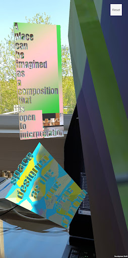 Android application Tagging Oriented Reality screenshort