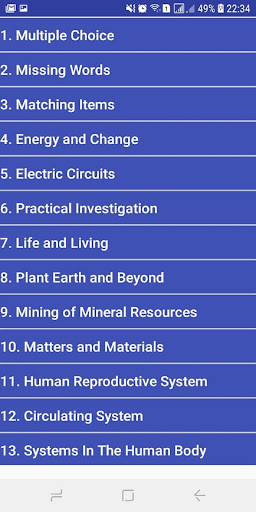 Grade 9 Natural Sciences Screen 2