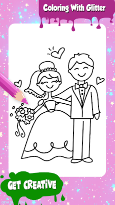 Wedding Glitter Coloring Pagesのおすすめ画像2