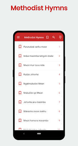 Android application Methodist Hymns screenshort