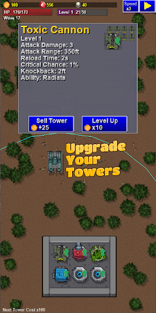 Game screenshot Tower Grid - Retro Defense hack