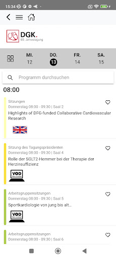 Android application DGK JT 2023 screenshort