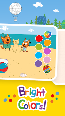 Game screenshot Kid-E-Cats Kids Colour Book apk download