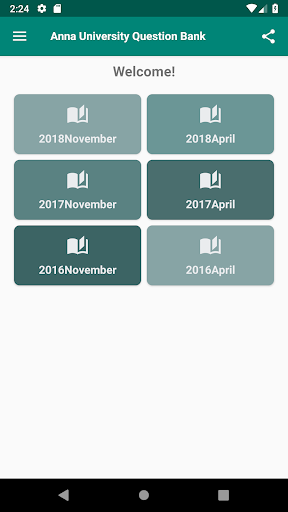 Android application Anna University Question Bank screenshort
