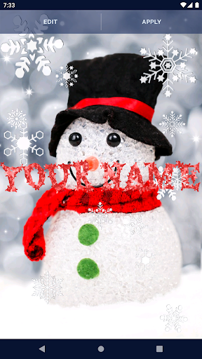 Snowman Live Wallpaper Screen 2