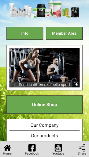 Android application Herbal Nutrition products Shop screenshort