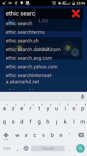 Ethic Search Screen 2