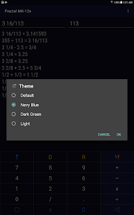 Fraction Calculator "Fractal MK-12P" Screenshot