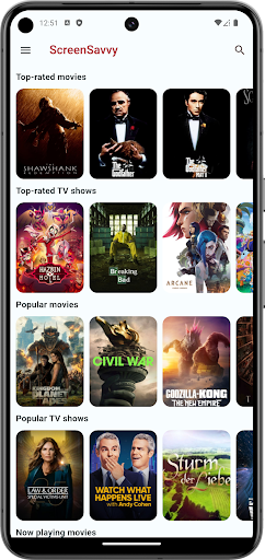 Android application ScreenSavvy screenshort