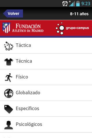Aperçu de l'application