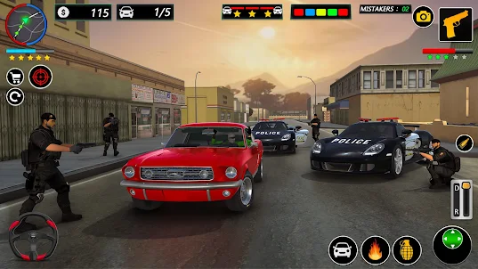 SUV Police Car Gangster Chase