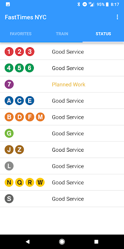 FastTimes: NYC Train/CitiBike Screen 2