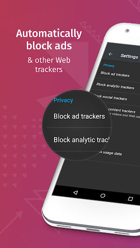 Android application Firefox Klar: No Fuss Browser screenshort